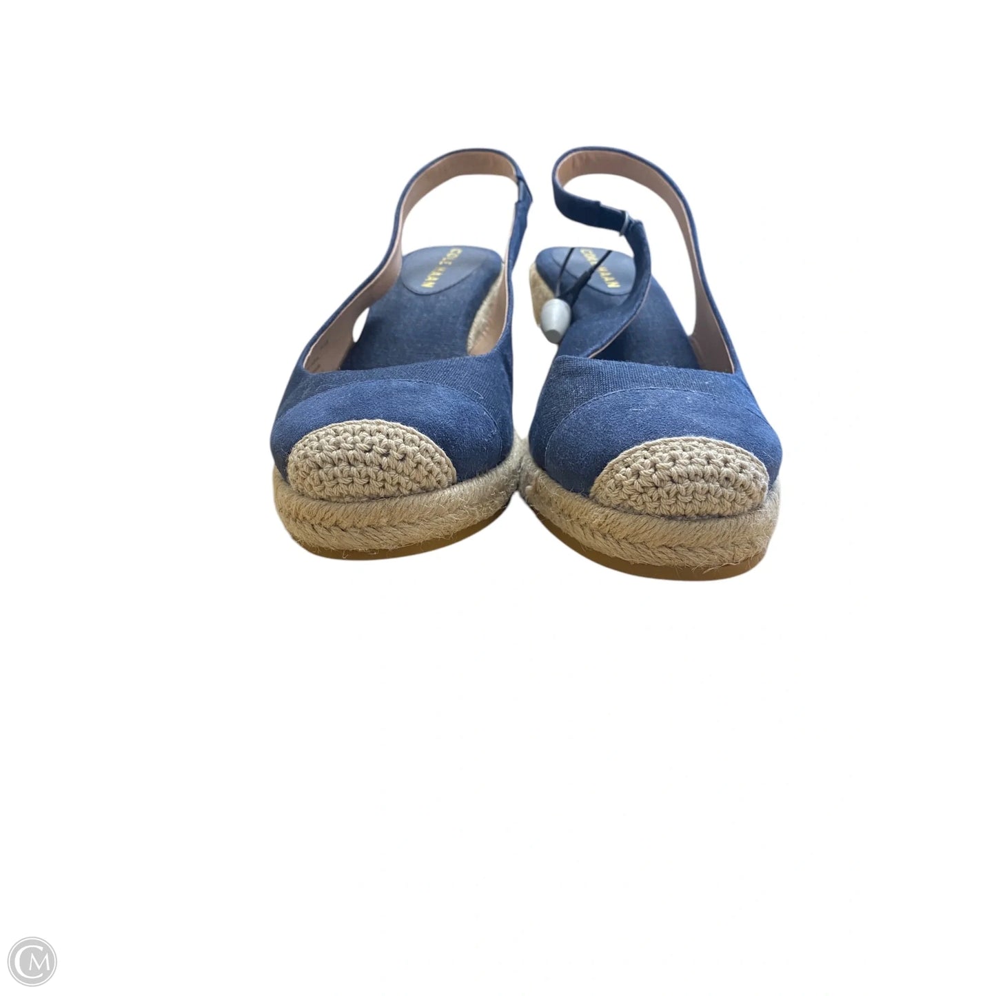 Shoes Heels Wedge By Cole-haan In Blue, Size: 6.5