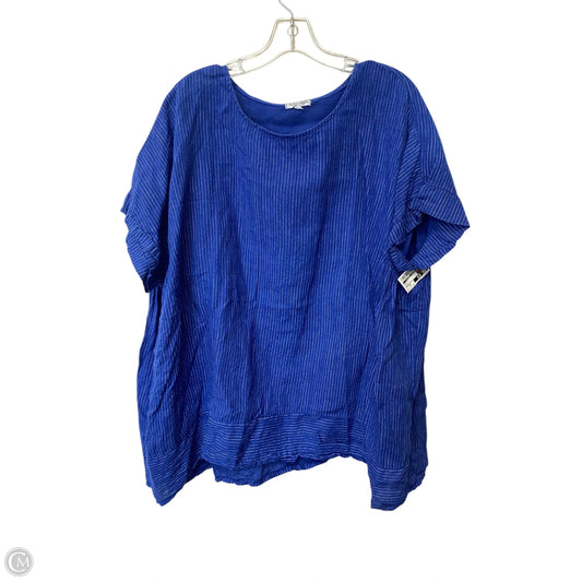 Top Short Sleeve By Clothes Mentor In Blue, Size: 2x