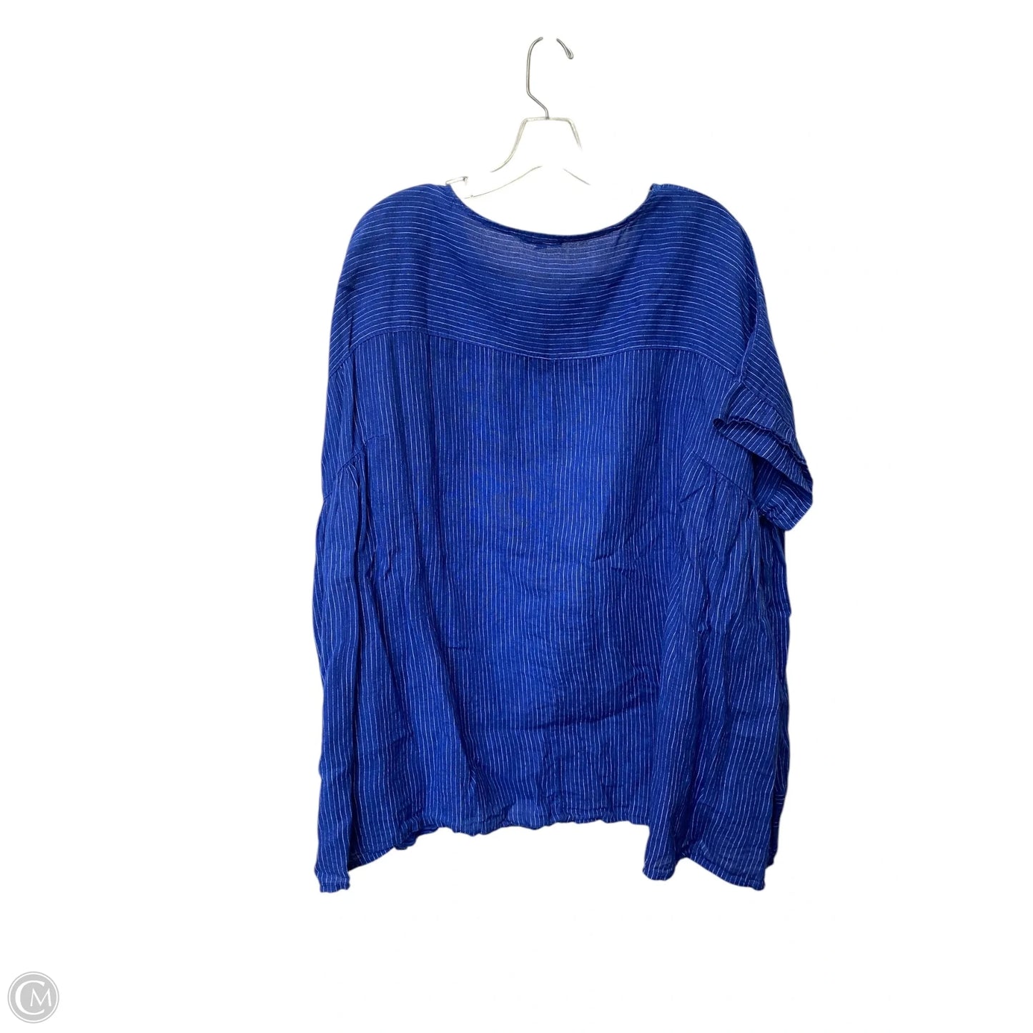 Top Short Sleeve By Clothes Mentor In Blue, Size: 2x