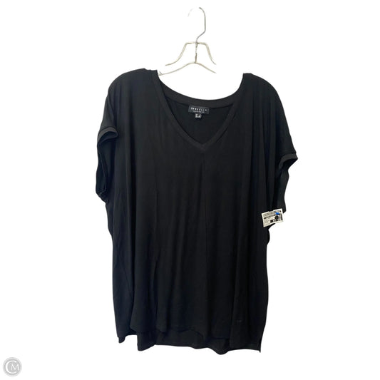 Top Short Sleeve Basic By Clothes Mentor In Black, Size: 18