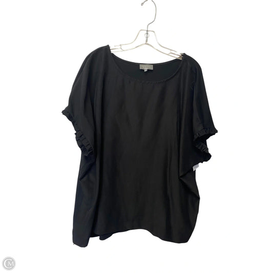 Top Short Sleeve By Clothes Mentor In Black, Size: 22