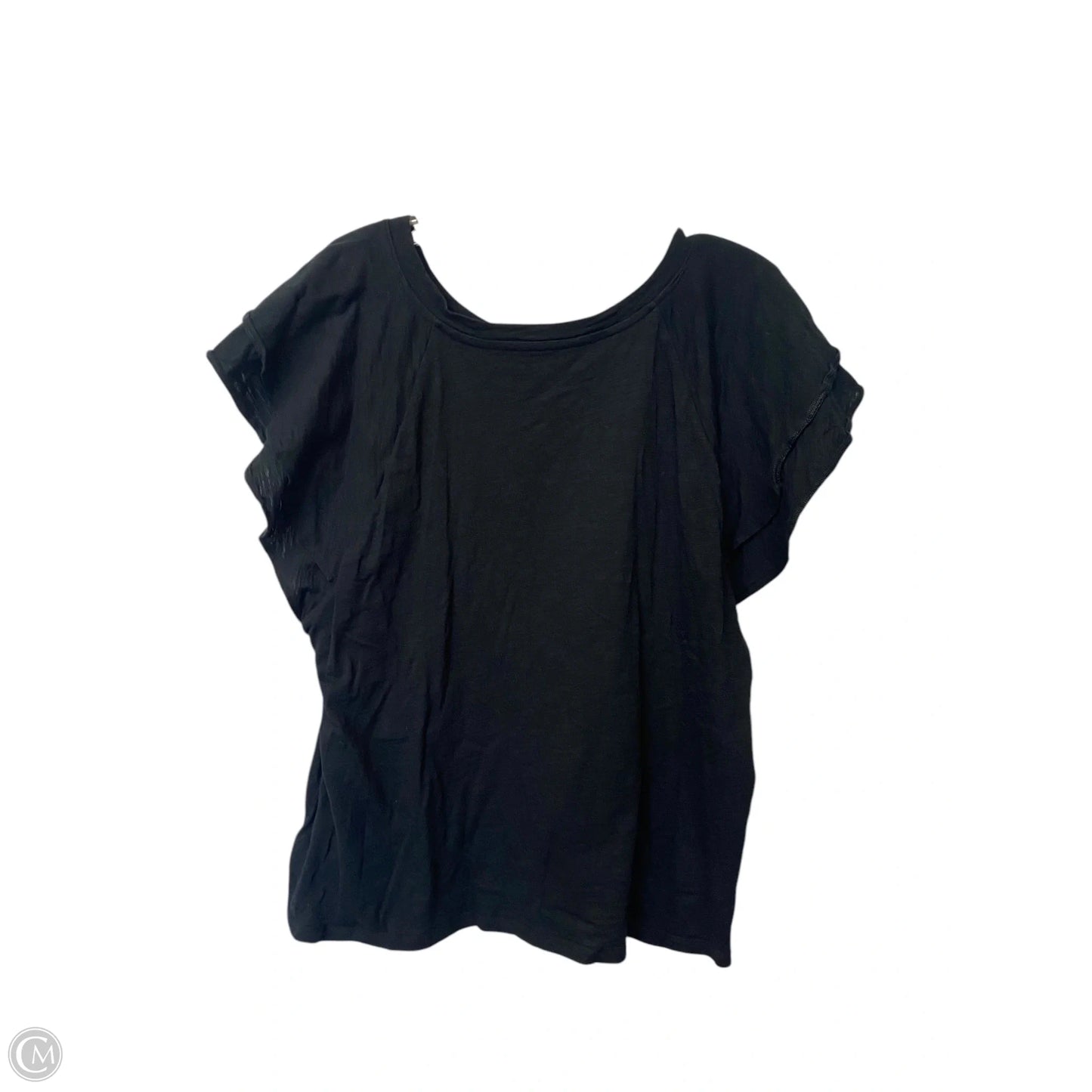 Top Short Sleeve Basic By Gap In Black, Size: Xxl