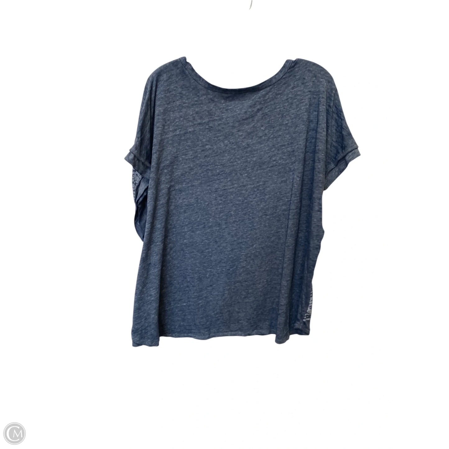 Top Short Sleeve By Lucky Brand In Blue, Size: 2x