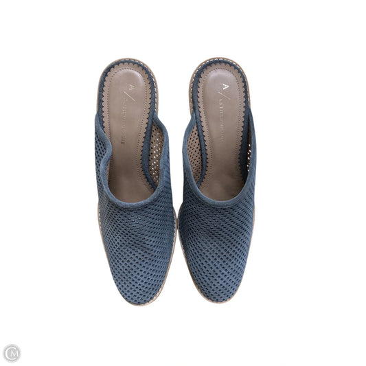 Shoes Heels Block By Anthropologie In Grey, Size: 8