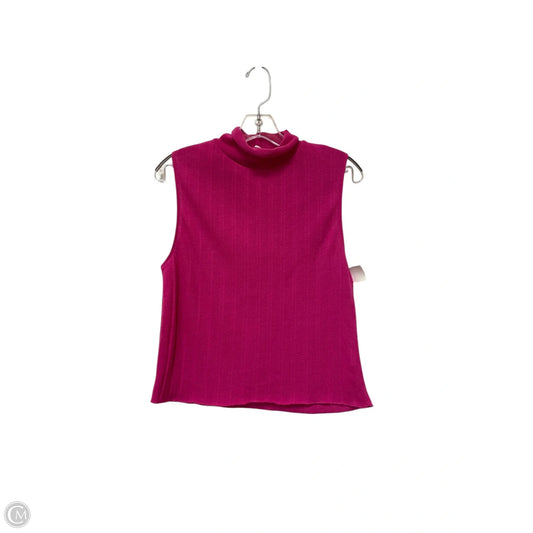 Top Sleeveless By Zara In Pink, Size: S
