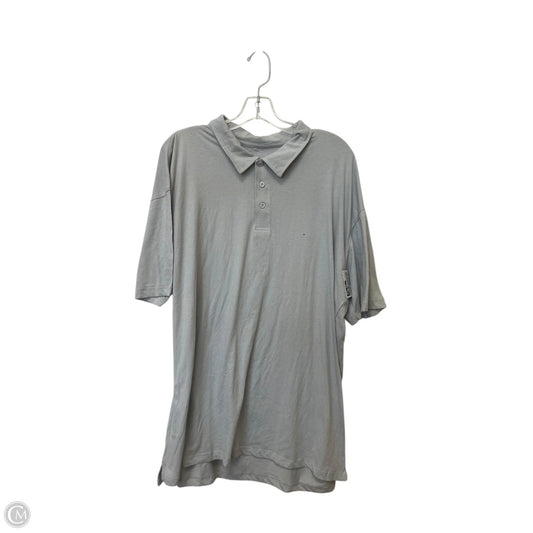 Top Short Sleeve Basic By Clothes Mentor In Grey, Size: Xxl