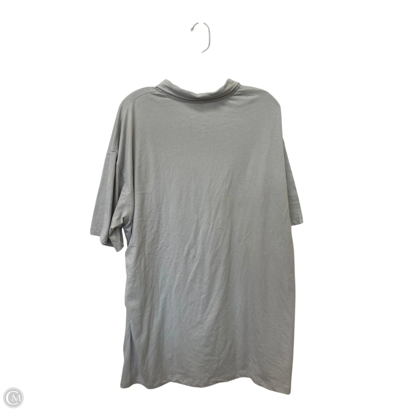 Top Short Sleeve Basic By Clothes Mentor In Grey, Size: Xxl
