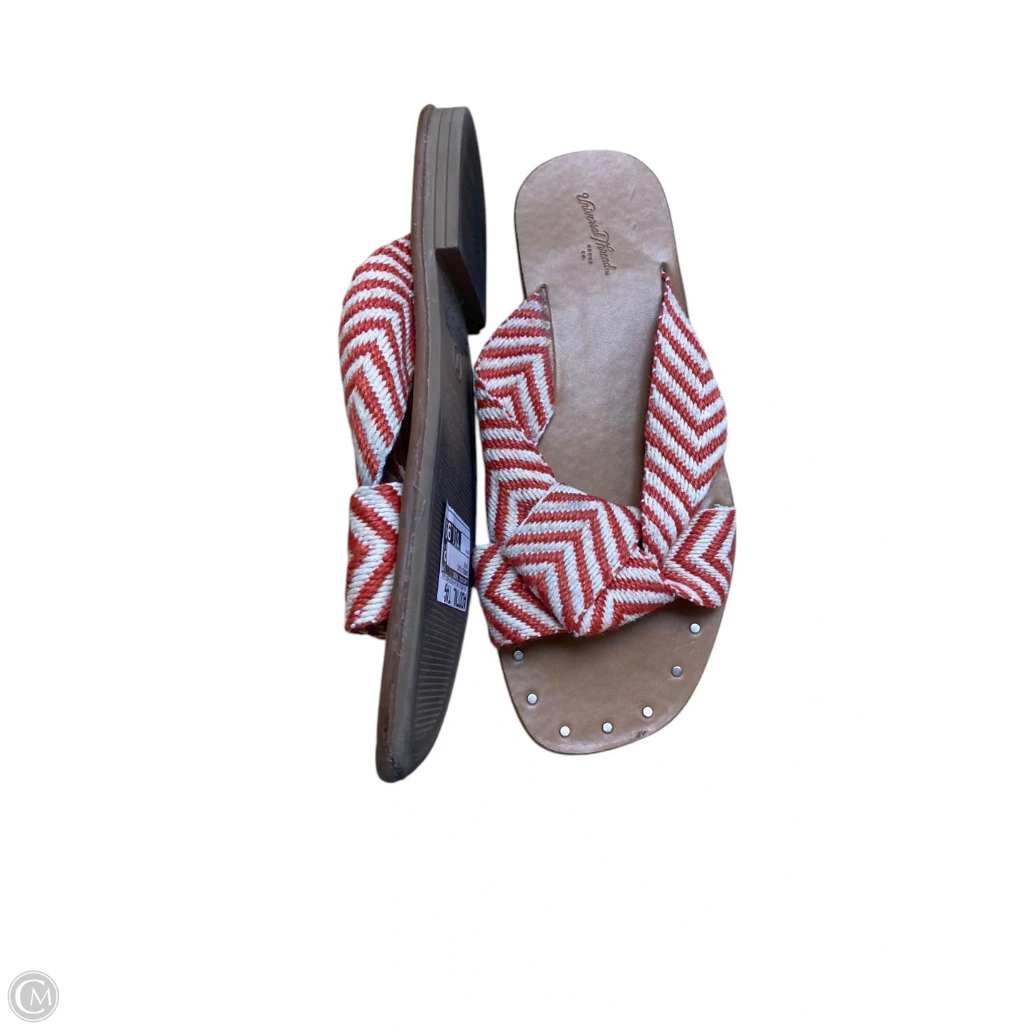 Sandals Flats By Universal Thread In Orange, Size: 7