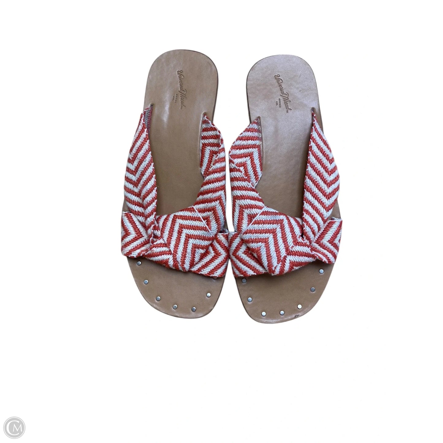 Sandals Flats By Universal Thread In Orange, Size: 7