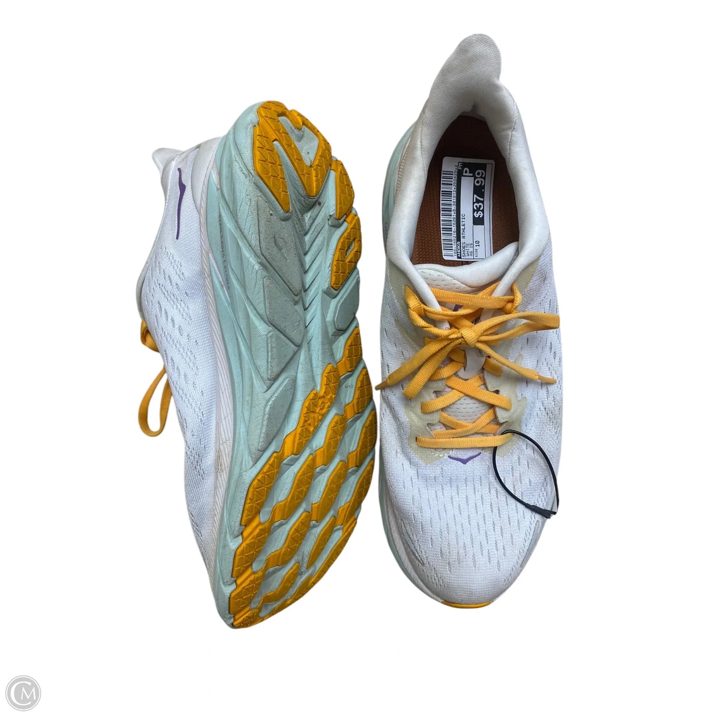 Shoes Athletic By Hoka In White, Size: 10