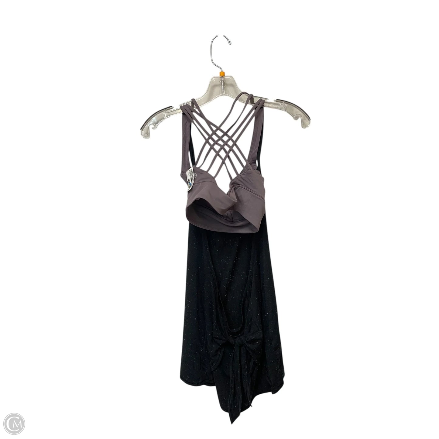 Athletic Tank Top By Lululemon In Black & Purple, Size: 4