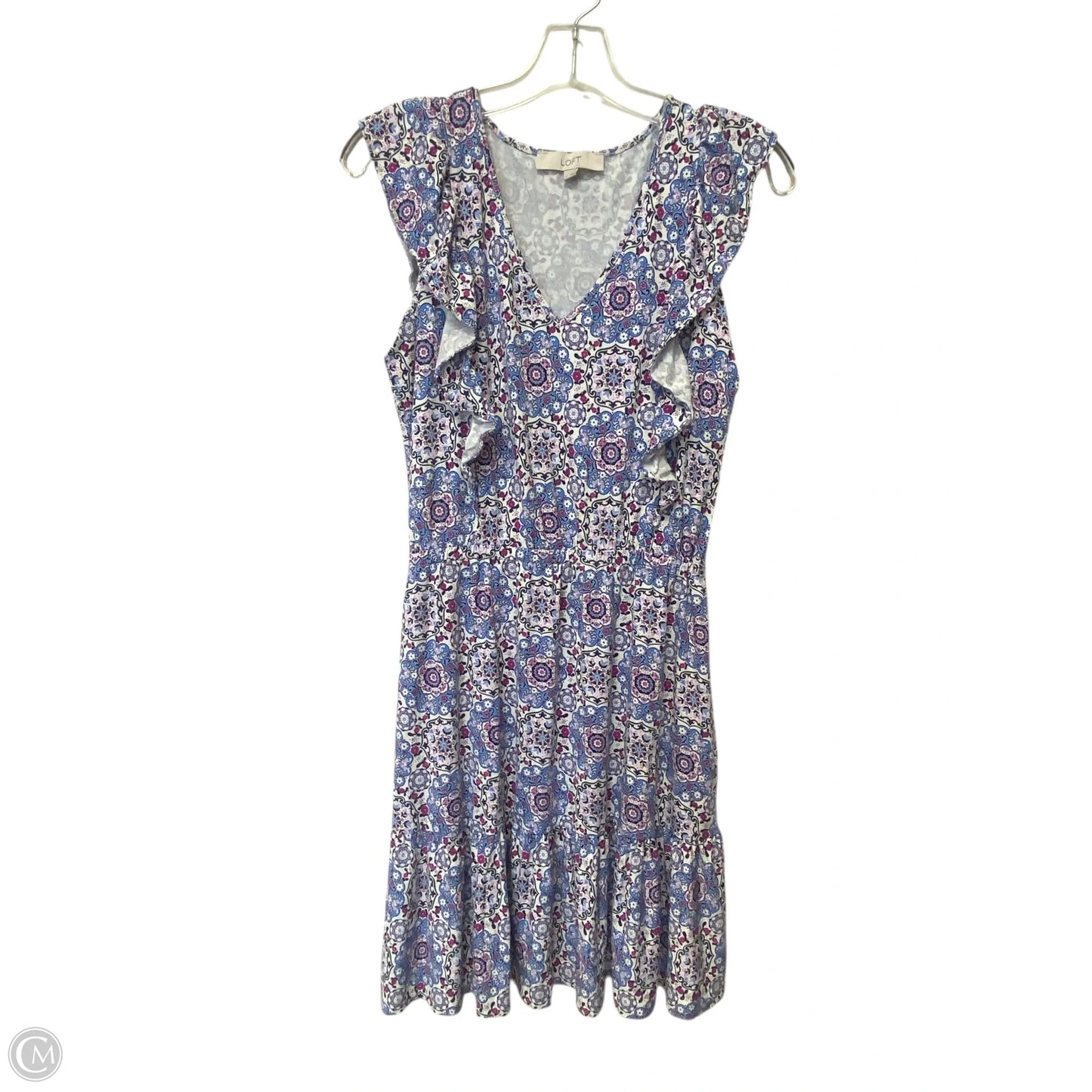 Dress Casual Midi By Loft In Purple, Size: S