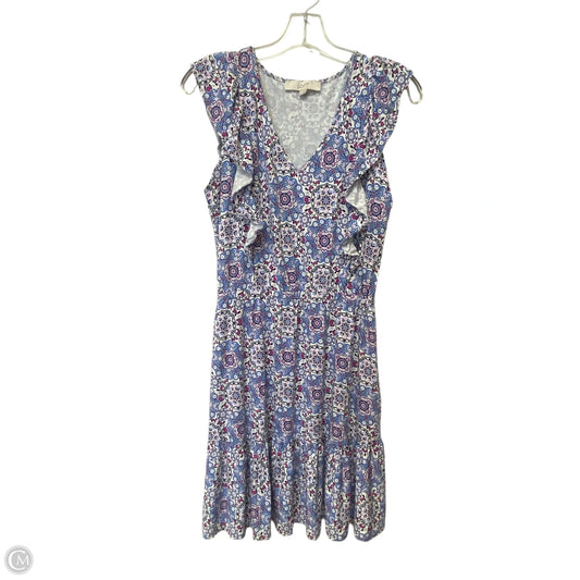 Dress Casual Midi By Loft In Purple, Size: S