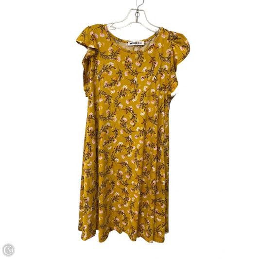 Dress Casual Short By Clothes Mentor In Yellow, Size: M