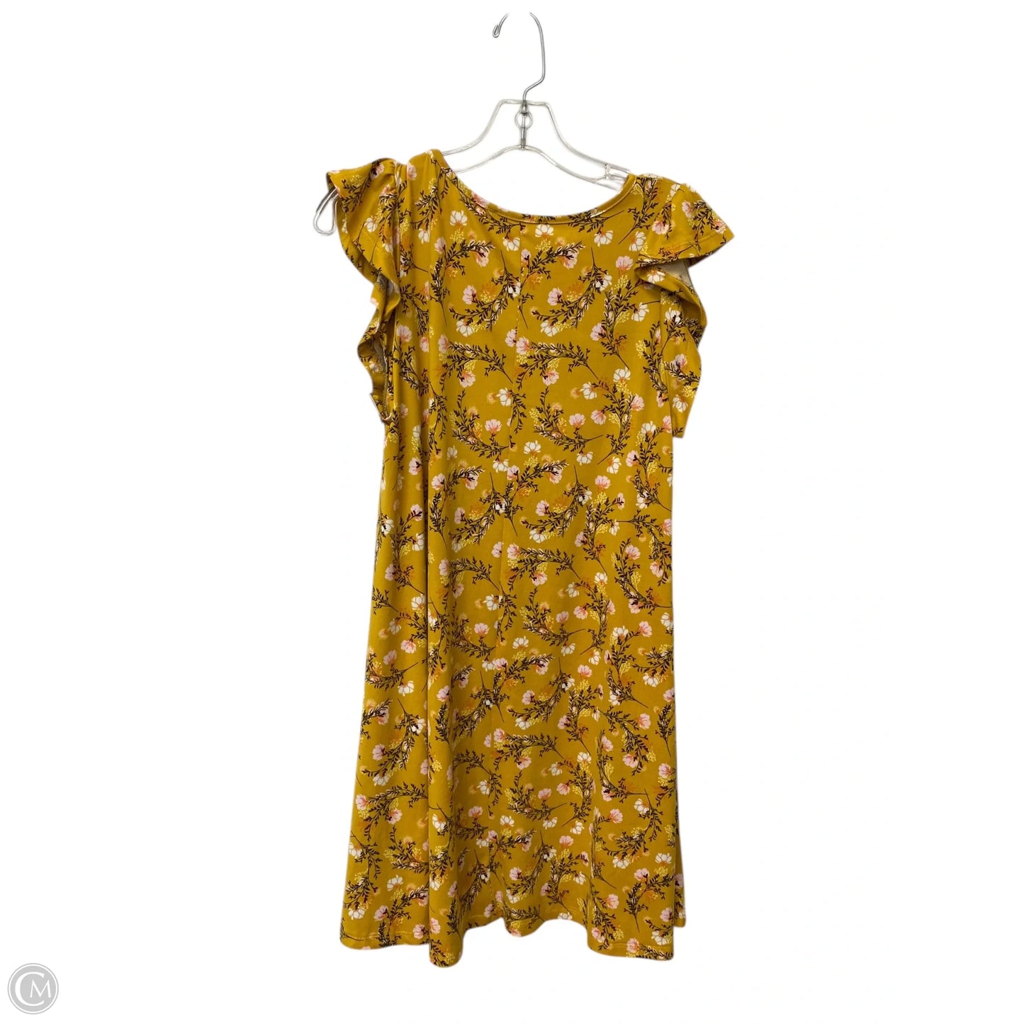 Dress Casual Short By Clothes Mentor In Yellow, Size: M