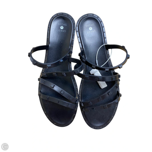 Sandals Flats By Shade & Shore In Black, Size: 10