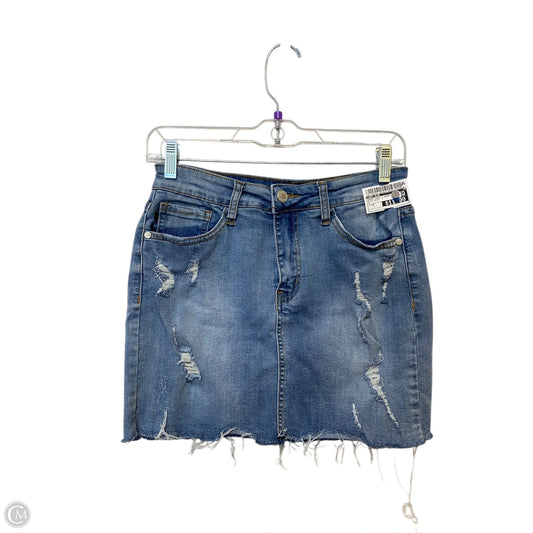 Skirt Mini & Short By Judy Blue In Blue Denim, Size: M