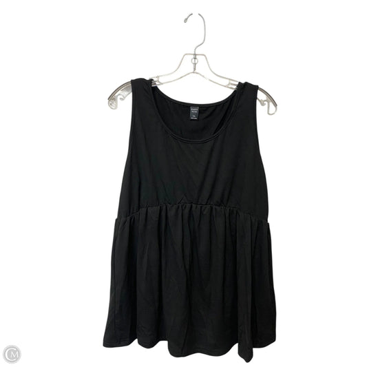 Top Sleeveless By Clothes Mentor In Black, Size: 1x