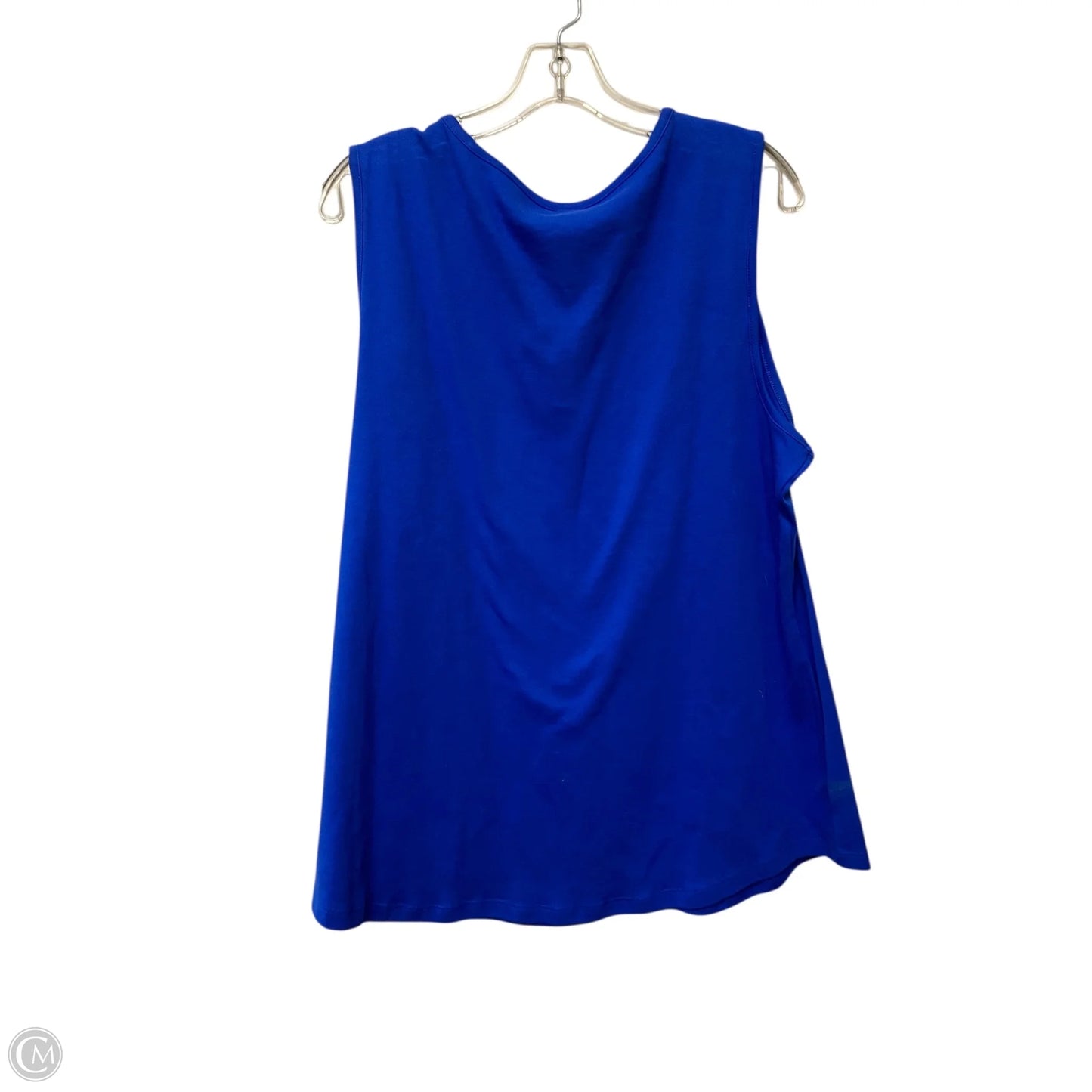 Top Sleeveless By Kim Rogers In Blue, Size: 1x