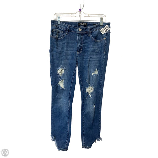 Jeans Skinny By Judy Blue In Blue Denim, Size: 10