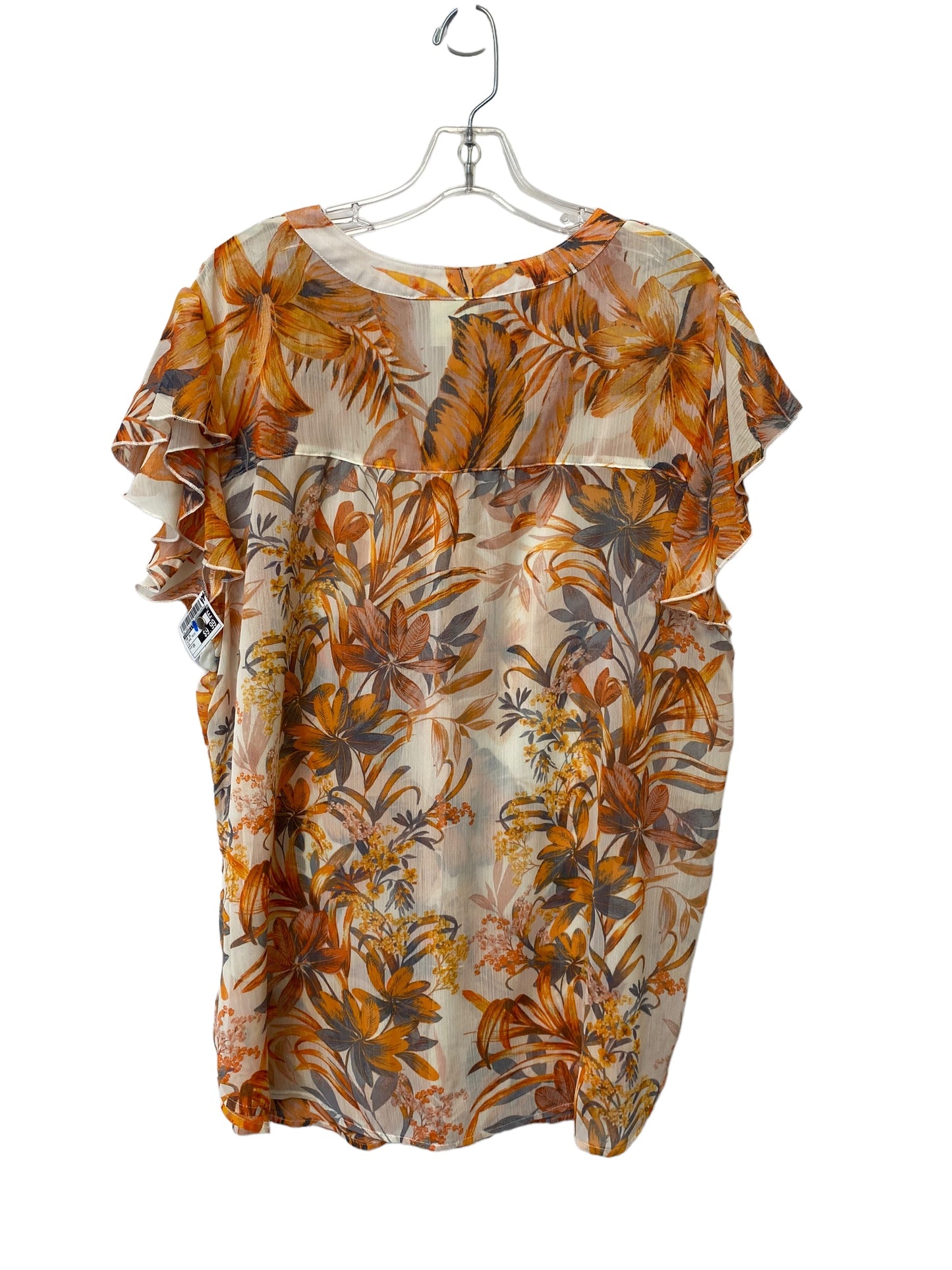 Top Short Sleeve By Figuero & Flower  Size: 2x