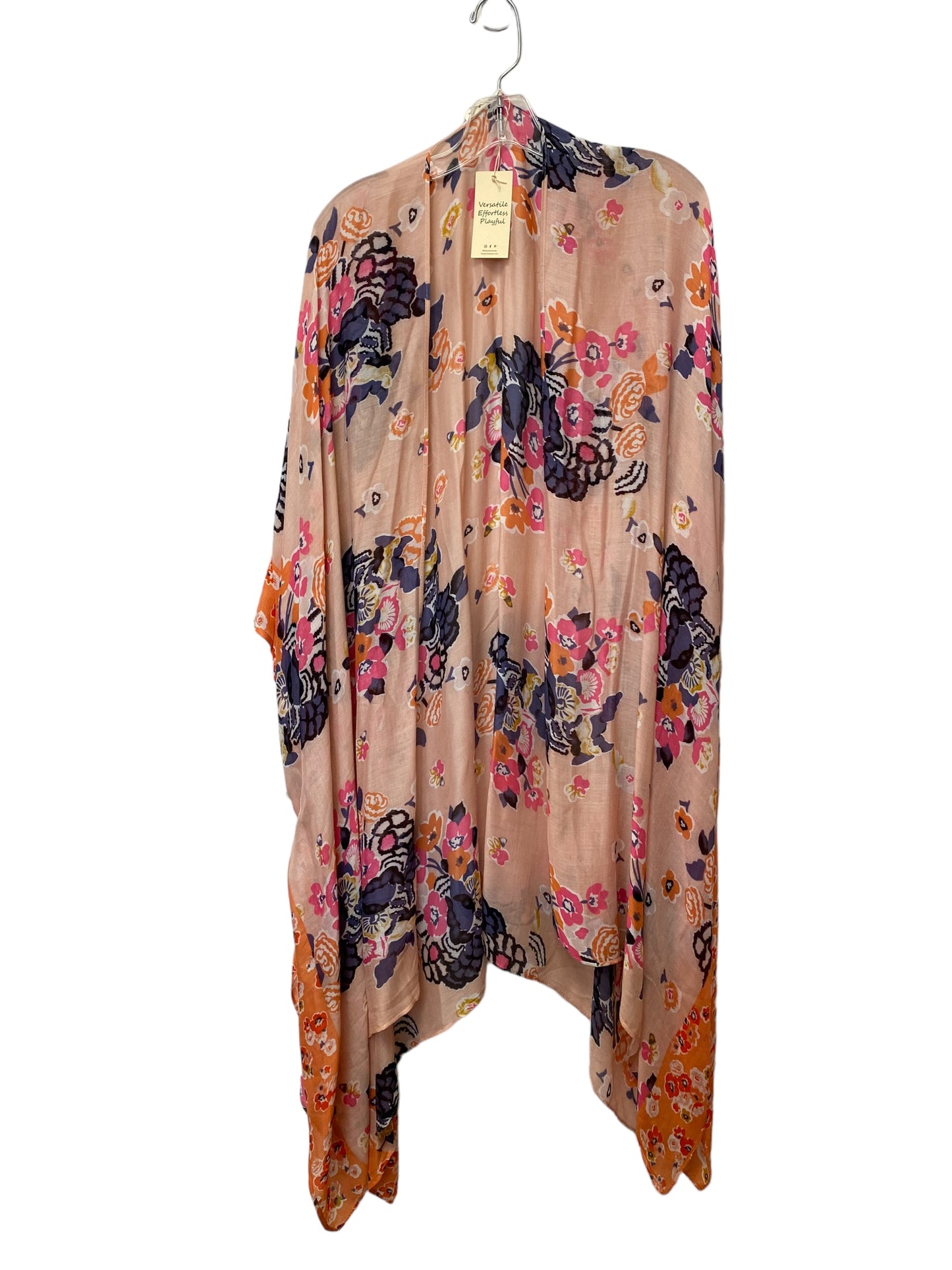 Floral Print Shawl Clothes Mentor, Size Onesize