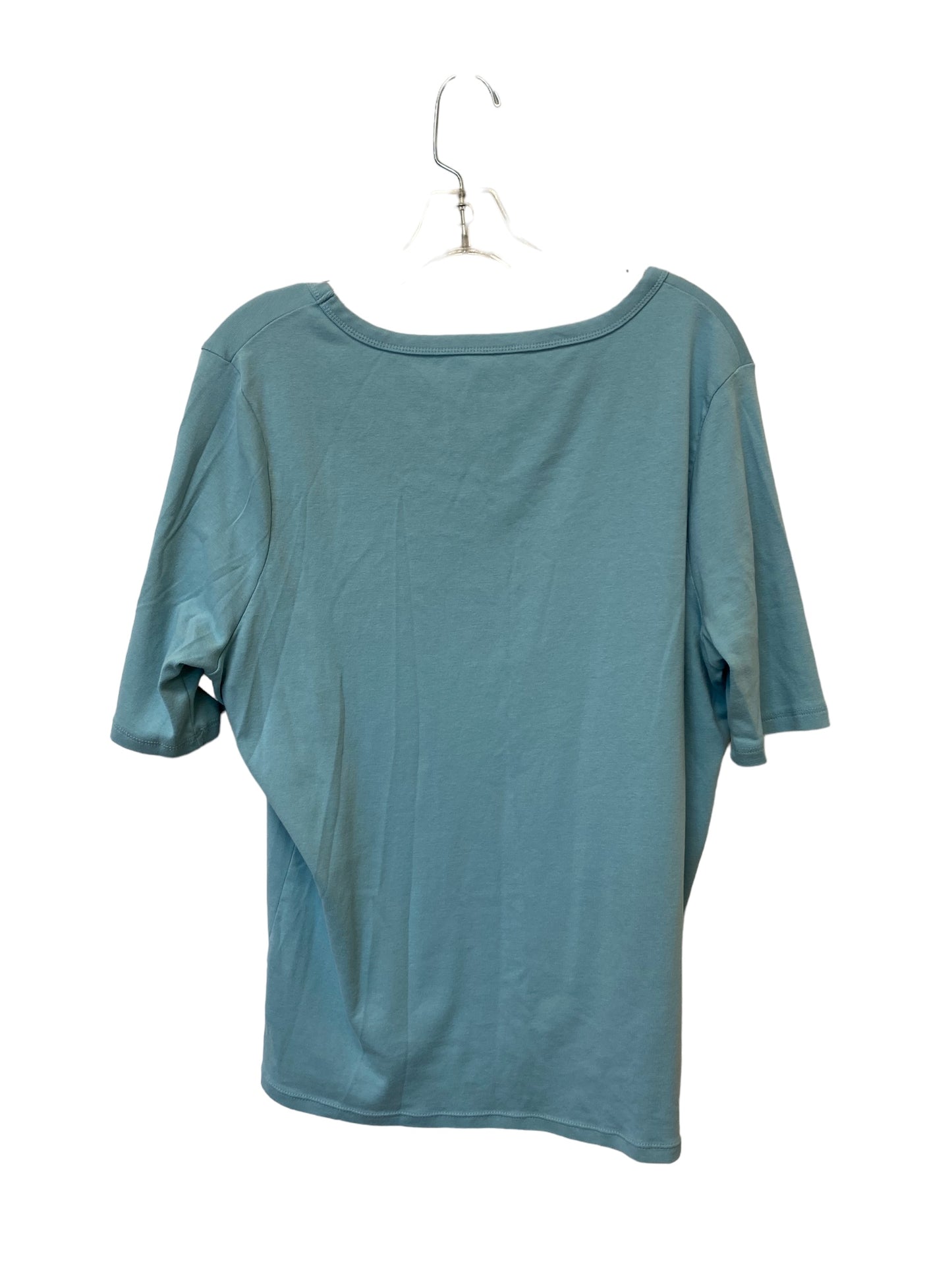 Blue Top Short Sleeve Basic Time And Tru, Size Xxl