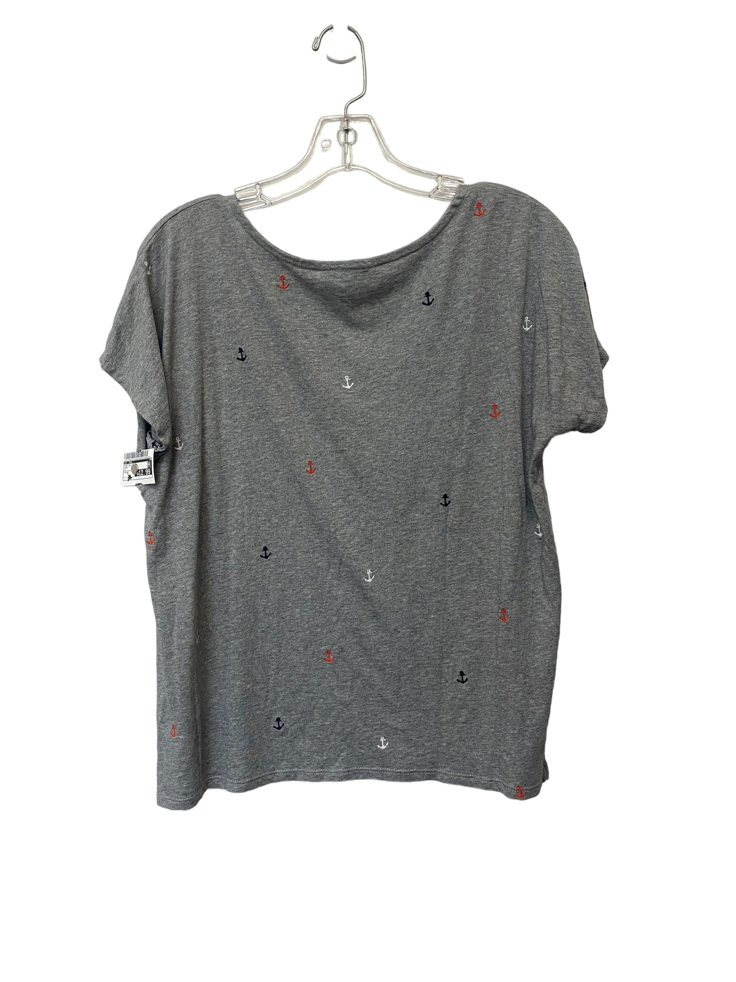 Top Short Sleeve By J. Jill In Grey, Size: S