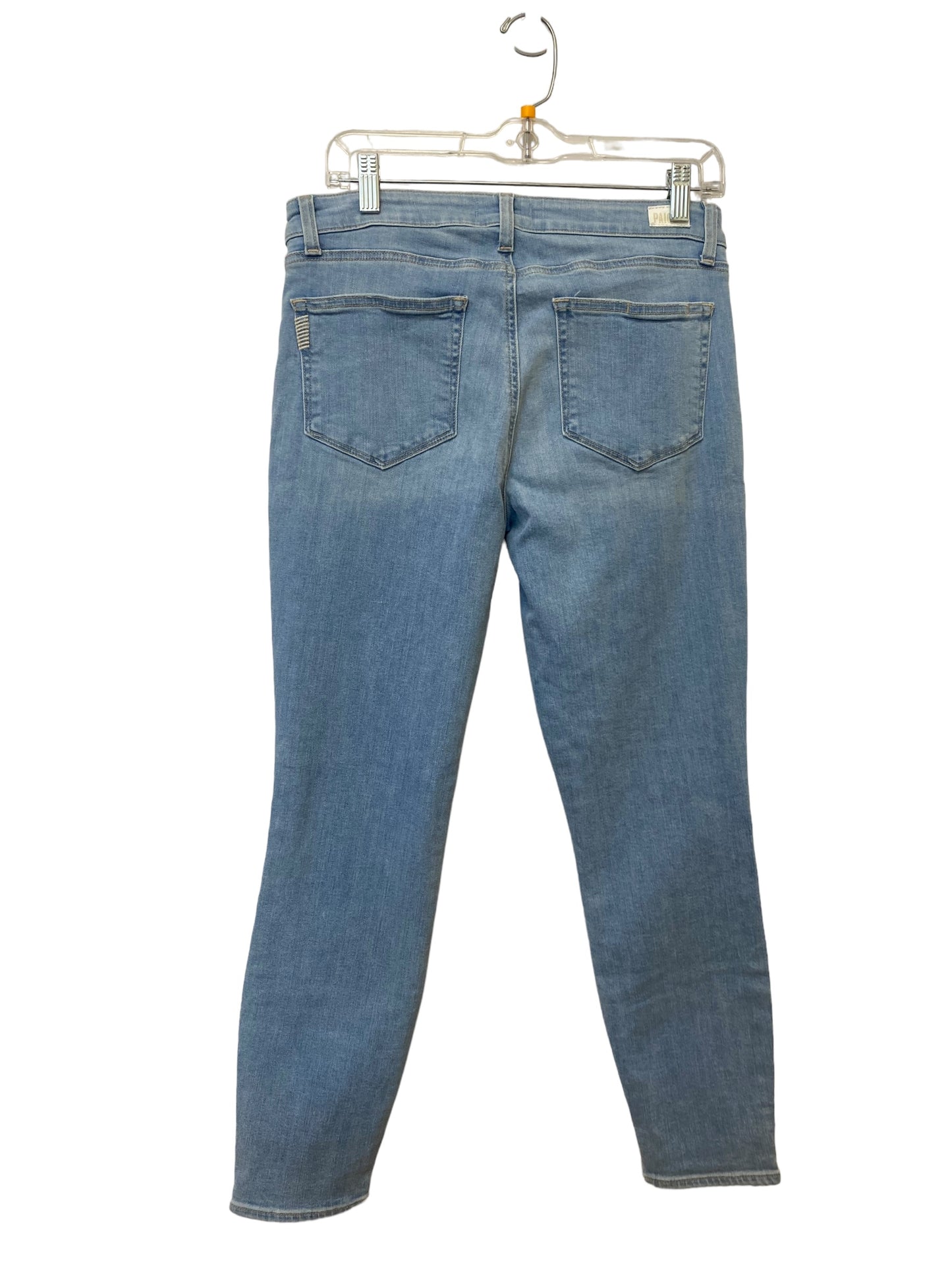 Jeans Straight By Paige In Blue Denim, Size: 30