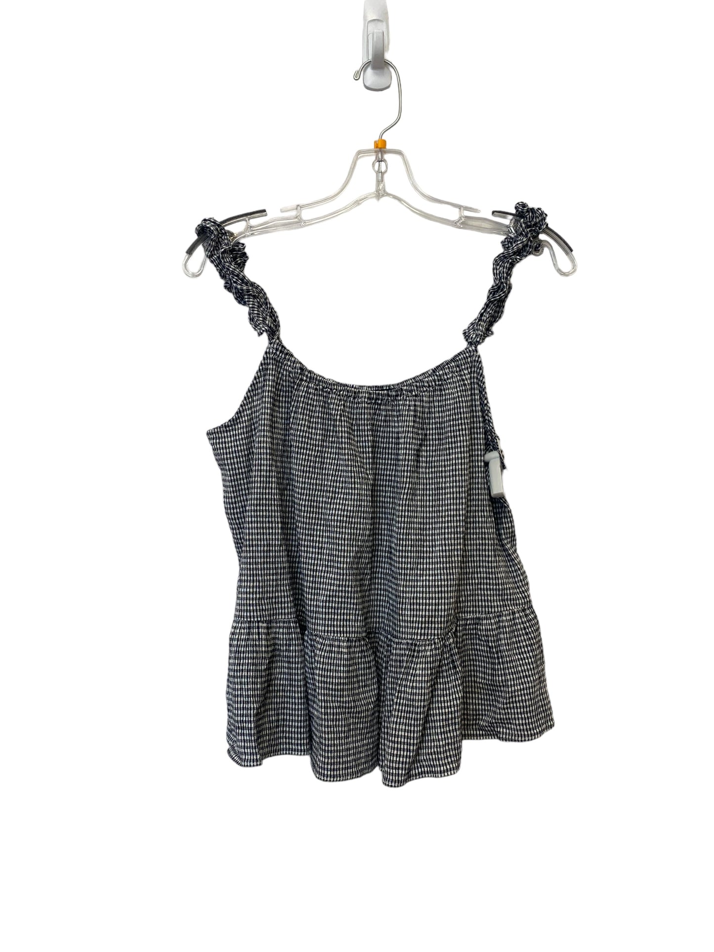 Top Sleeveless By Madewell In Black & White, Size: 10