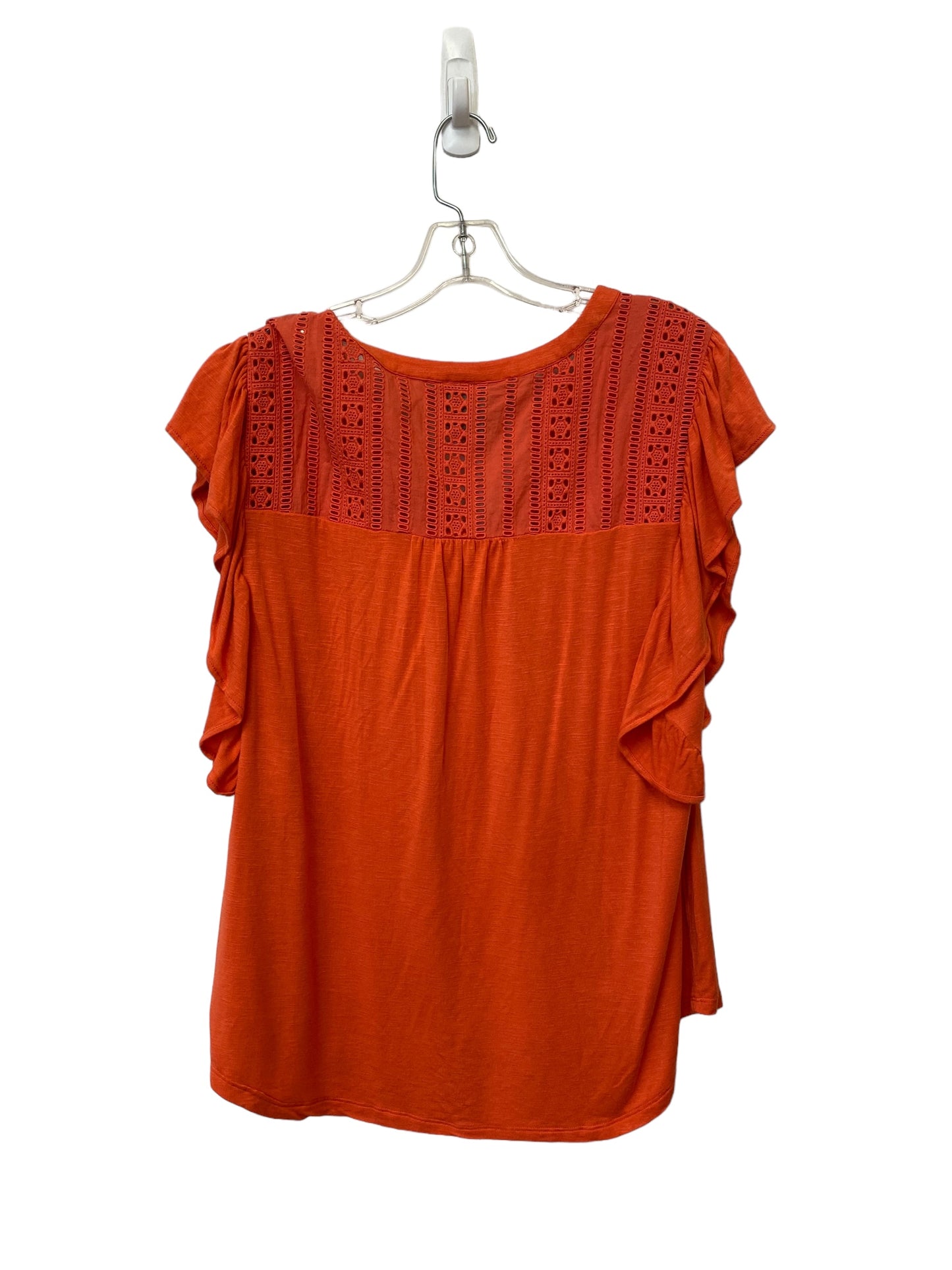 Top Short Sleeve By Maeve In Red, Size: L