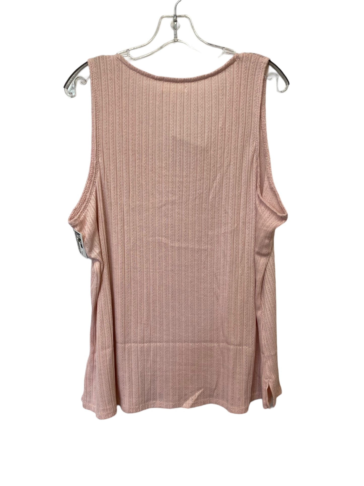 Top Sleeveless By Maurices In Pink, Size: 1x