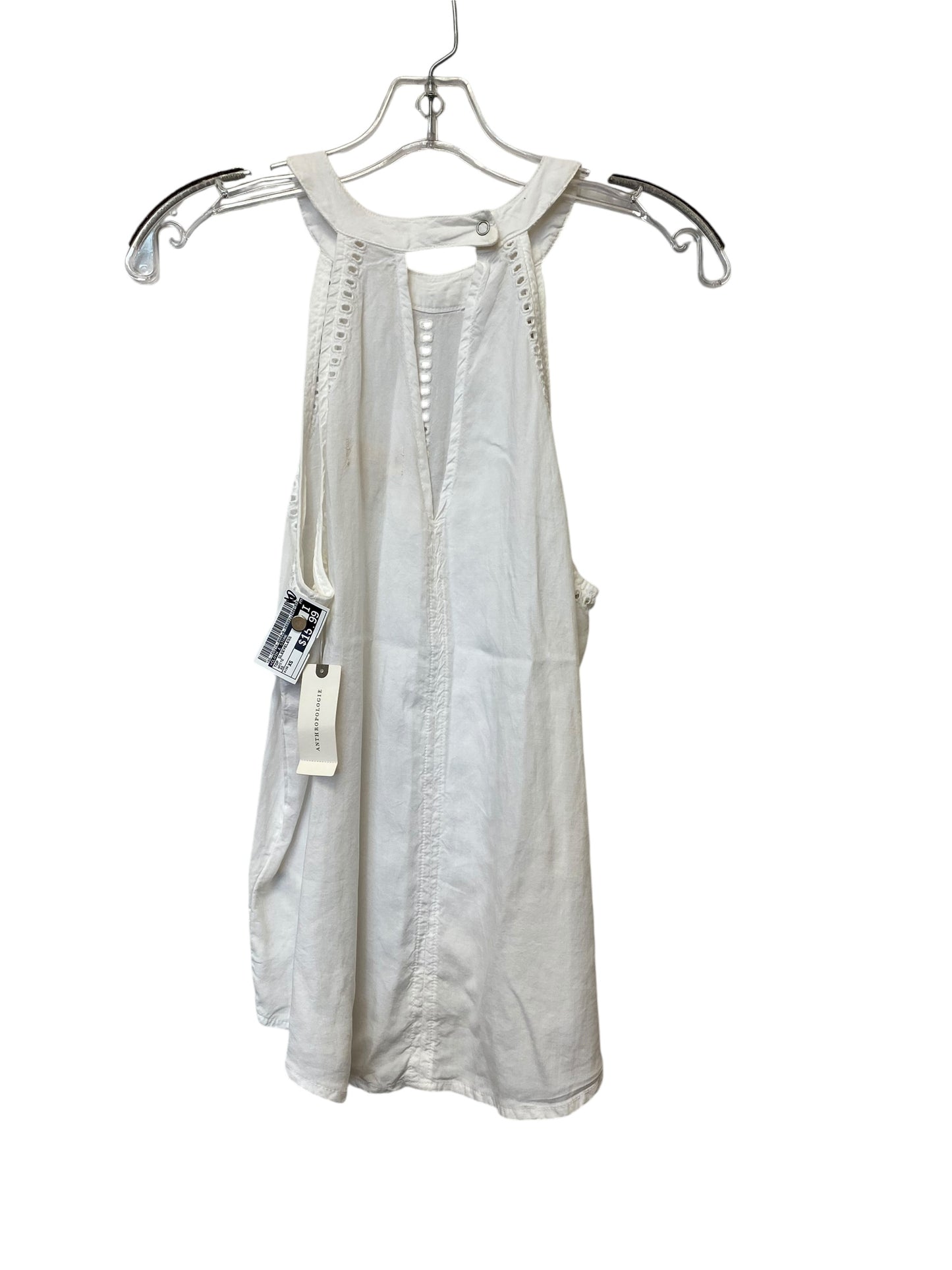 Top Sleeveless By Cloth & Stone In White, Size: Xs