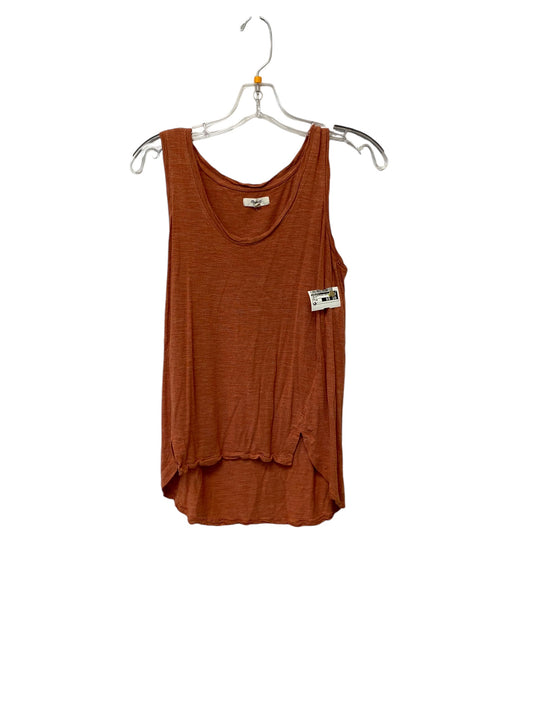 Top Sleeveless Basic By Madewell In Orange, Size: Xs