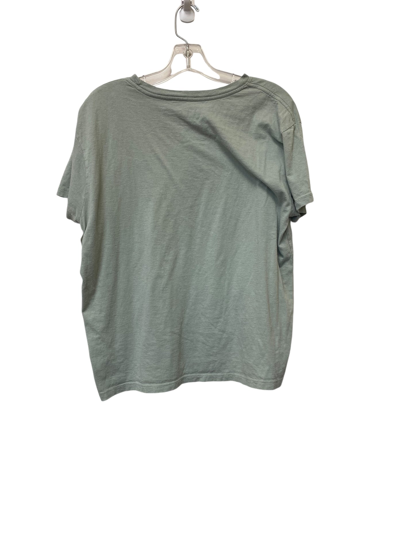 Top Short Sleeve Basic By Doe & Rae In Green, Size: Xl