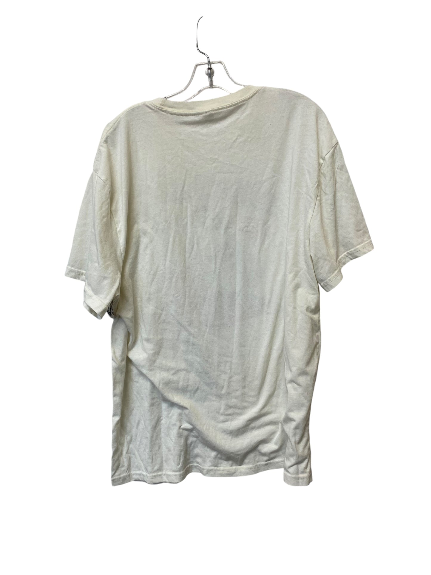 Top Short Sleeve By Clothes Mentor In Cream, Size: Xl