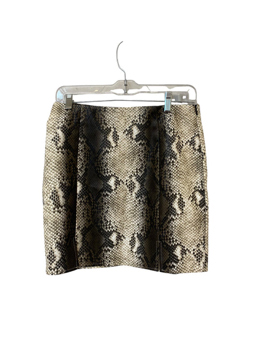 Skirt Mini & Short By Clothes Mentor In Snakeskin Print, Size: L