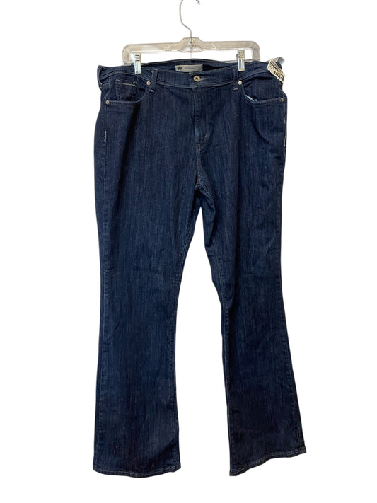 Jeans Boot Cut By Levis In Blue Denim, Size: 16l