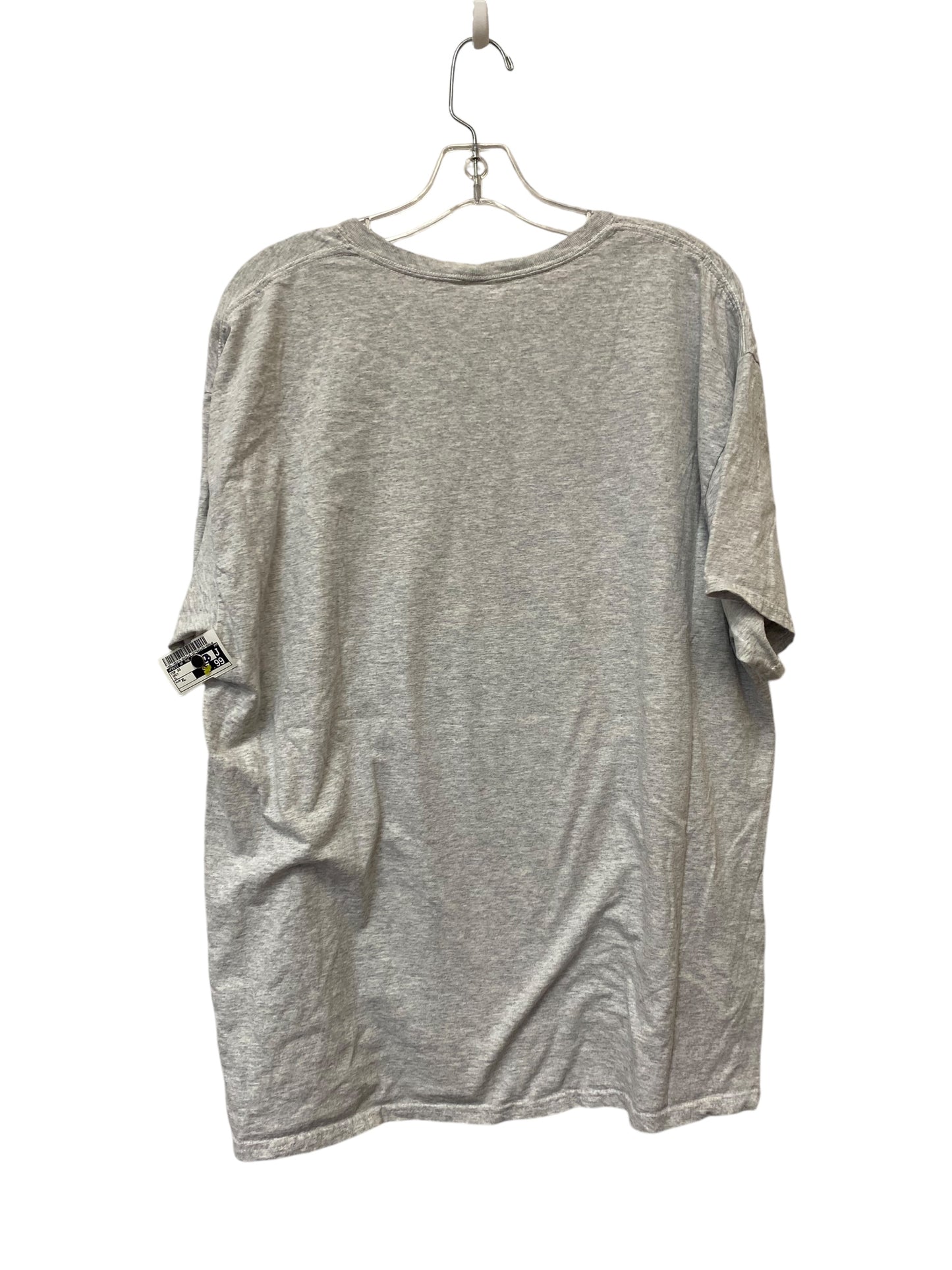 Top Short Sleeve By Fruit Of The Loom In Grey, Size: Xl