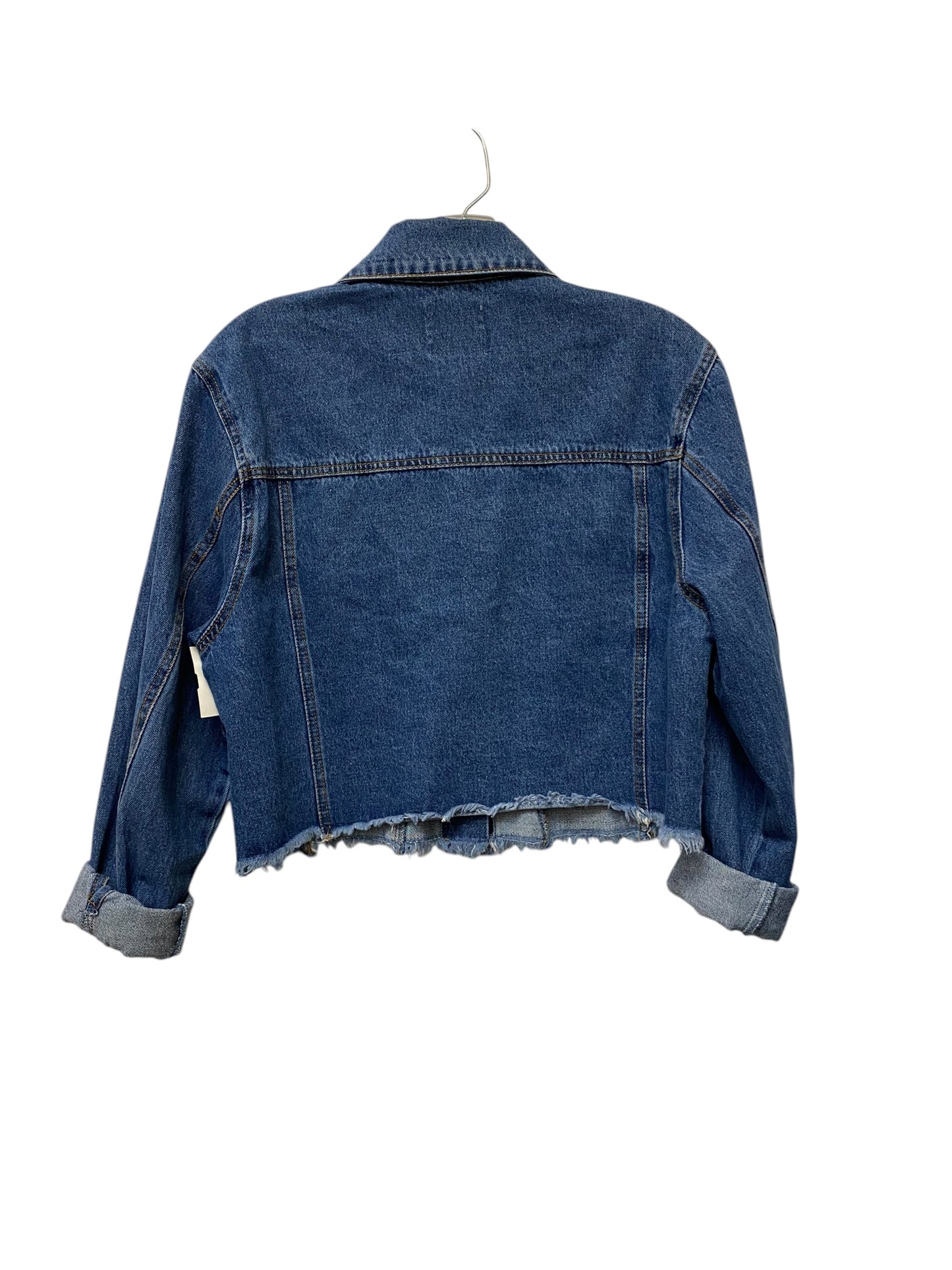 Jacket Denim By Love Tree In Blue Denim, Size: S