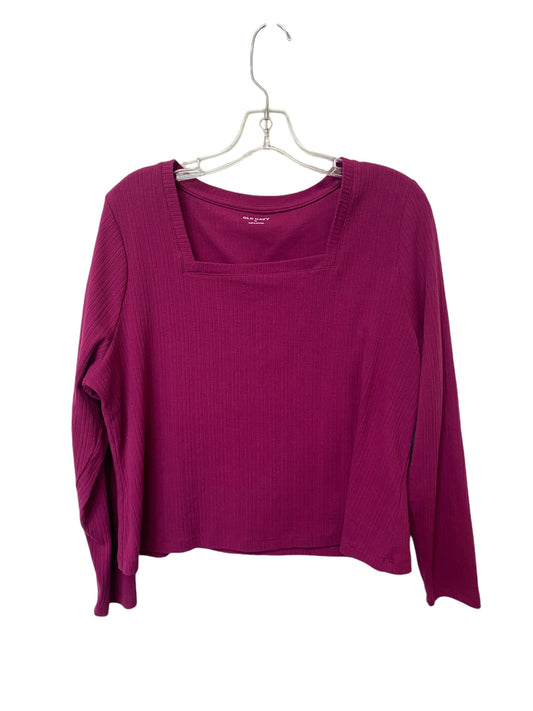 Top Long Sleeve By Old Navy In Pink, Size: 2x