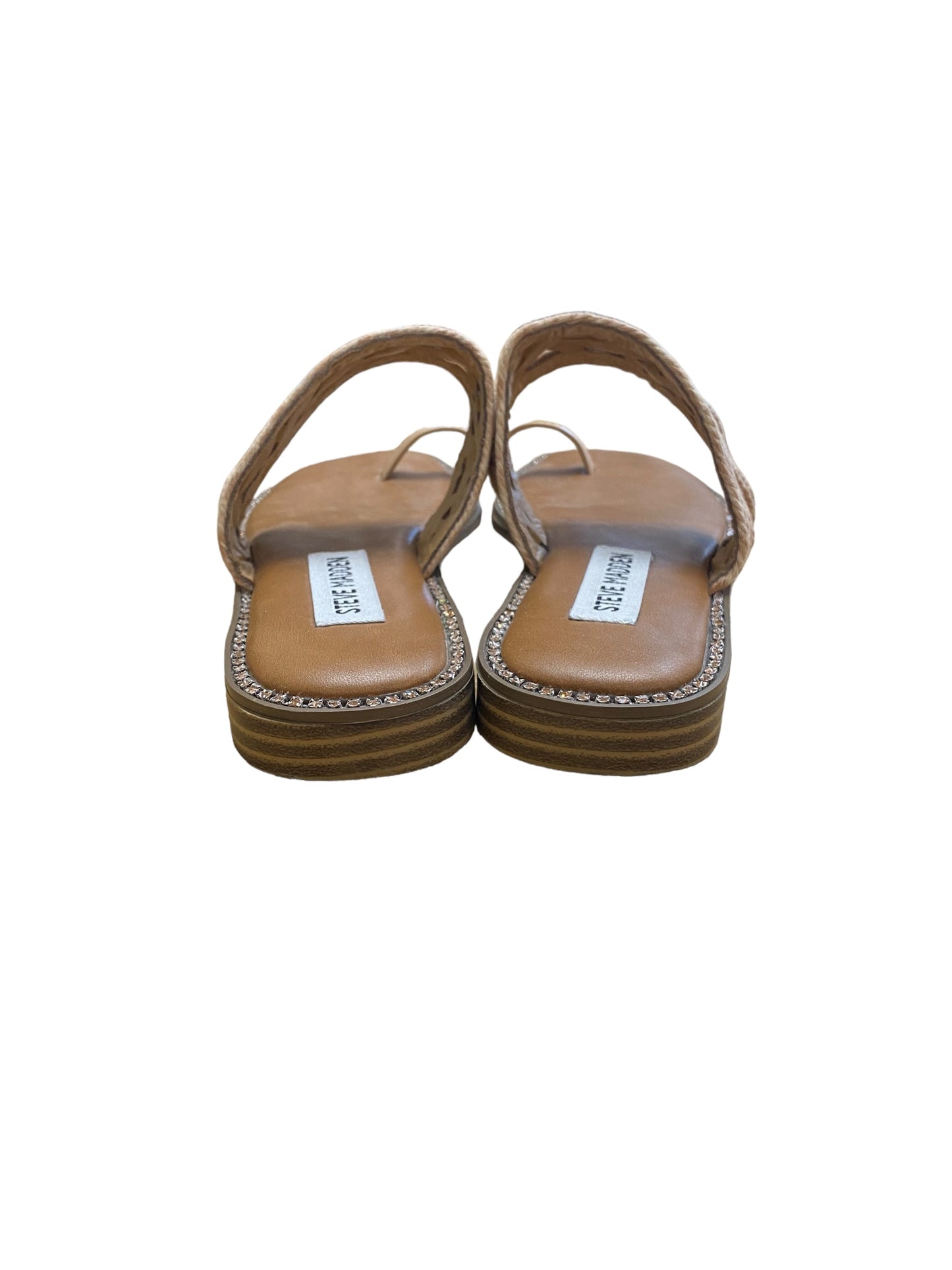 Sandals Flip Flops By Steve Madden In Brown, Size: 5.5