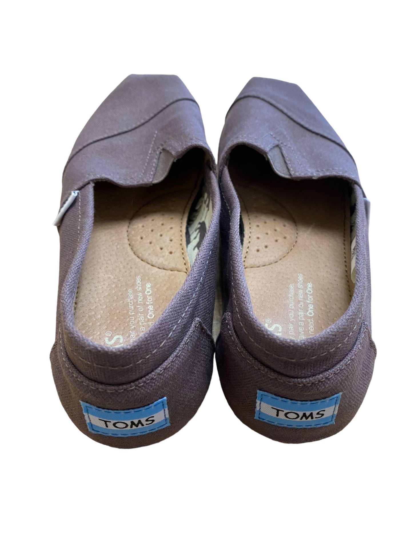 Shoes Flats By Toms In Grey, Size: 8