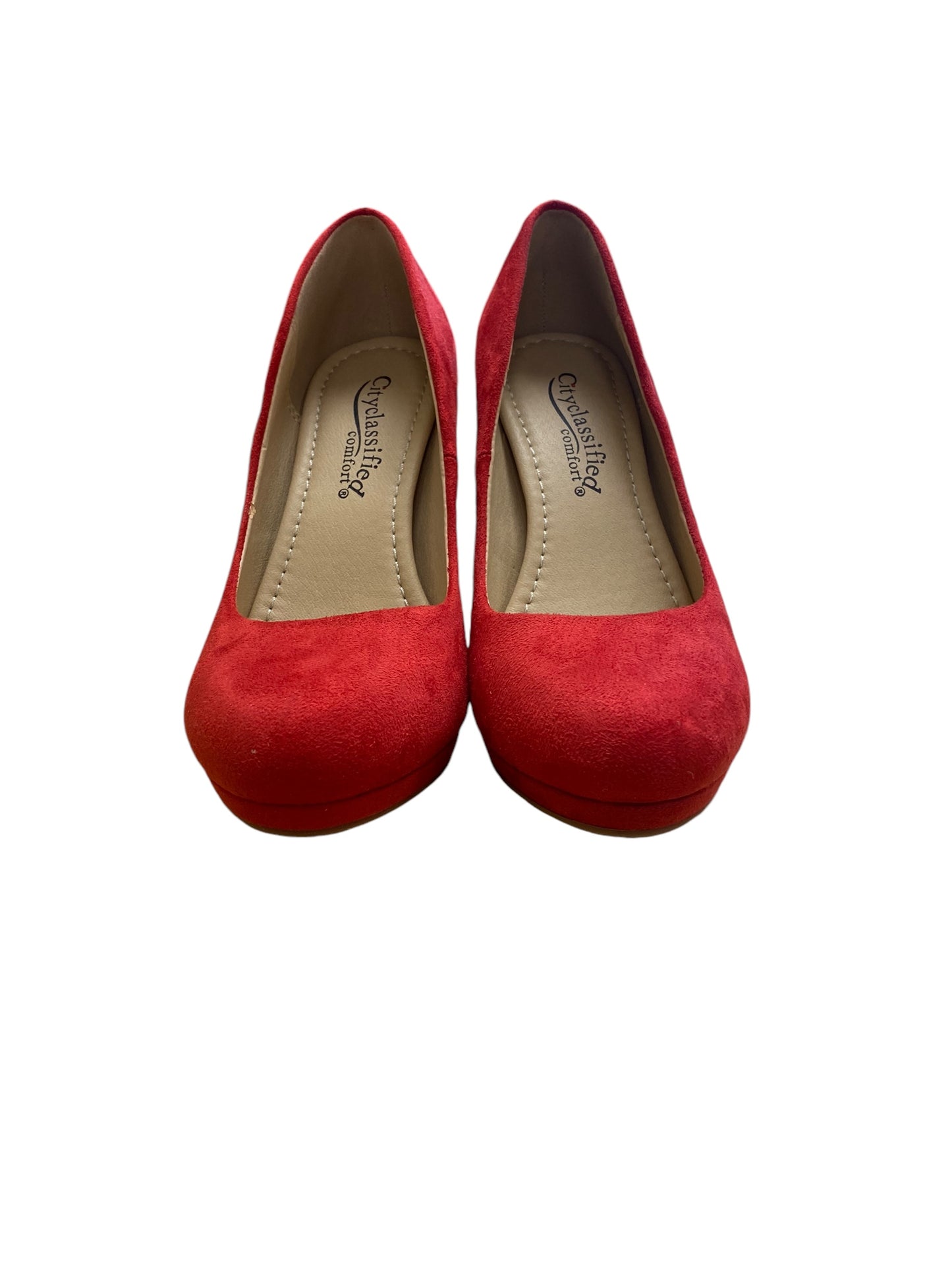 Shoes Heels Stiletto By City Classified In Red, Size: 7