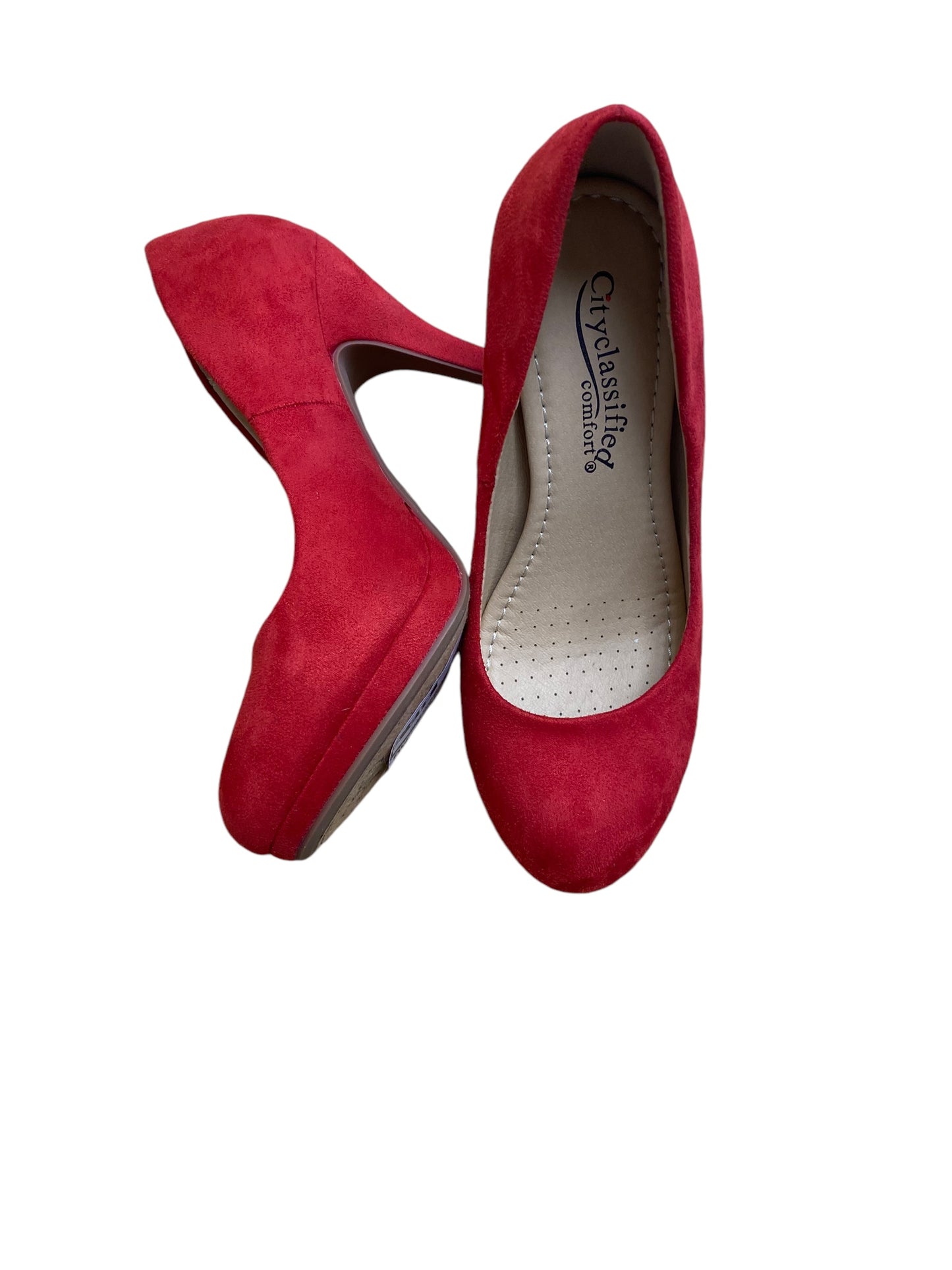 Shoes Heels Stiletto By City Classified In Red, Size: 7