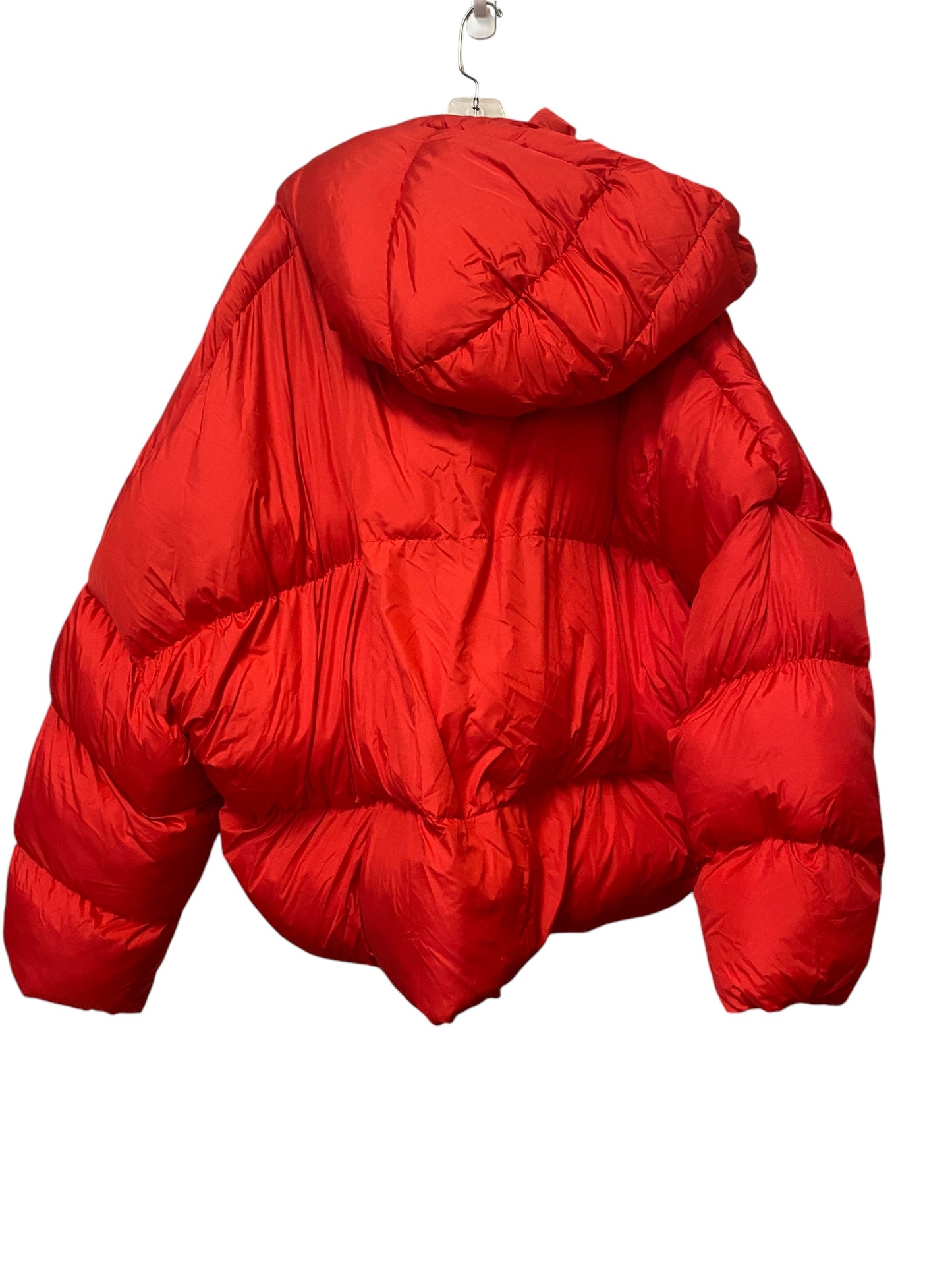 Jacket Puffer & Quilted By Pretty Little Thing In Red, Size: 3x