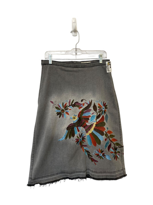 Skirt Midi By Clothes Mentor In Grey, Size: L