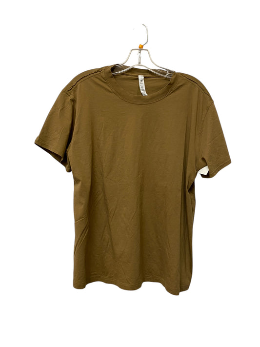 Athletic Top Short Sleeve By Lululemon In Brown, Size: 8