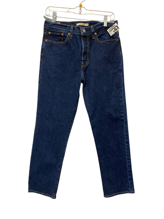 Jeans Straight By Levis In Blue Denim, Size: 8