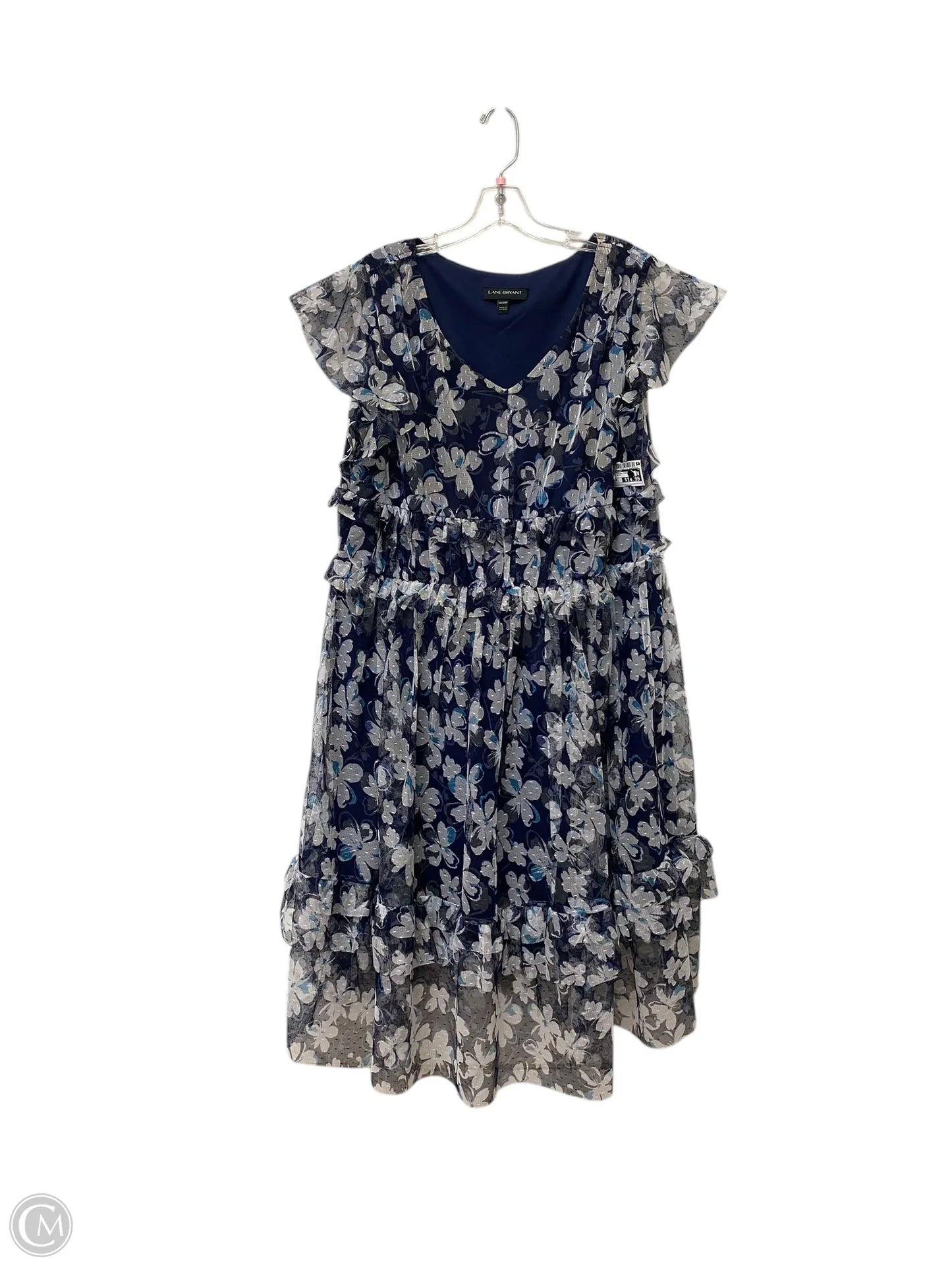 Dress Casual Midi By Lane Bryant In Floral Print, Size: 18